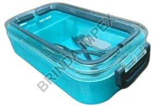 Blue Plastic Lunch Box For Food Packing