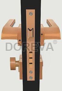 PVD Rose Gold 45x85mm Double Door Mortise Lock