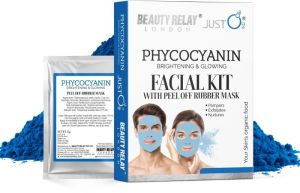 Just O2 Phycocyanin Facial Kit With Peel Off Rubber Mask