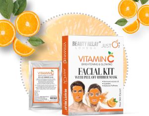Just O2 Vitamin C Facial Kit With Peel Off Rubber Mask