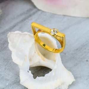 Designer Sterling Silver Aquamarine Gemstone Ring