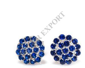 Blue Sapphire Gemstone Earrings
