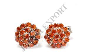 Orange Topaz Gemstone Earrings