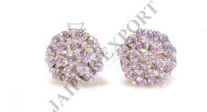 Sterling Silver Morganite Gemstone Earrings