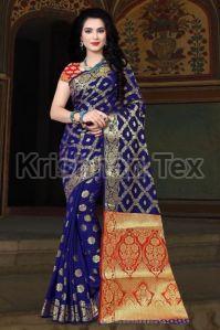 Ladies Banarasi Cotton Silk Sarees