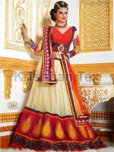 Ladies Chiffon Bridal Lehenga Sarees, Speciality : Easy Wash, Dry Cleaning, Anti-Wrinkle, Shrink-Resistant