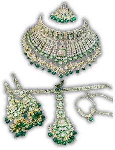 RFFX102BRDJL1STDGRN Bridal Jewelry Set