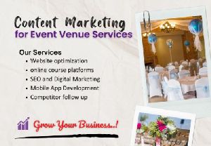 Content marketing for Event Venue Services