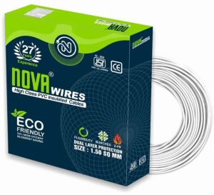 1.5 Sq Mm Nova Wires White High Class PVC Insulated Cables