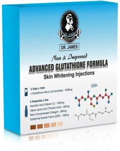 Dr James Glutathione 1500mg Skin Whitening Injection