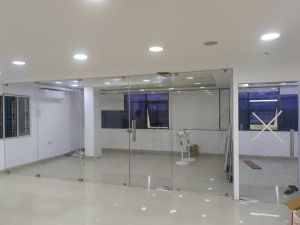 Toughened Glass partition work