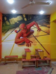 3D School Wall Art Painting Services