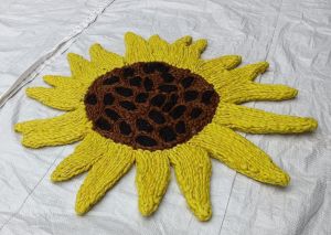Sunflower Shaped Jute Rugs