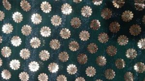 Floral Foil Printed Fabric