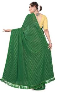 Green 60 Gram Georgette Fabric