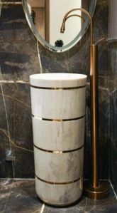 marble pedestal wash basin