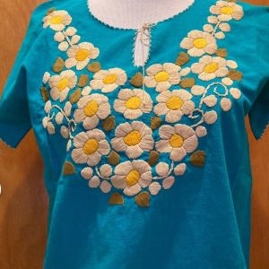Cotton Top with hand embroidery