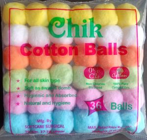 Coloured Cotton Balls