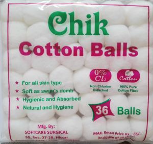 Plain White Cotton Balls