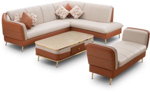 Harley L Shape Sofa with Centre Table & Divider