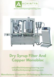 dry-syrup filler capper monoblock machine