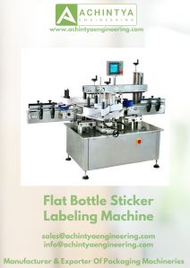 Flat Bottle Sticker Labeling Machine