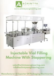 Injectable Vial Filling Machine With Stoppering