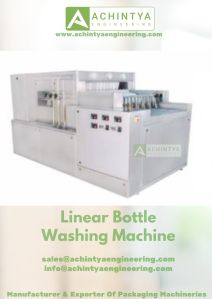 linear bottle washing machine