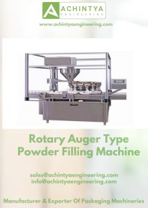 Rotary Auger Type Powder Filling Machine