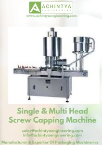 single multi head screw capping machine
