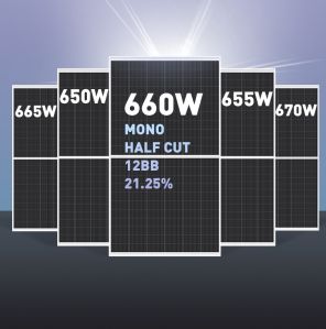 132 HALF-CELL MONOFACIAL SOLAR MODULE 640-660W