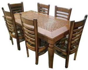 Rectangular Wooden Dining Table Set