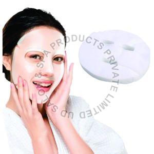 White Disposable Facial Mask Sheet, For Parlour, Home, Purity : 99.9%