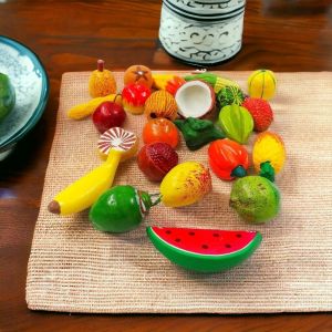 terracotta miniature fruit vegetable