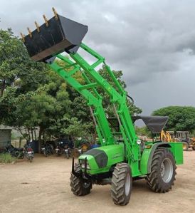 Green & Black Tractor Front End Loader