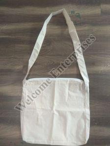 Plain Cotton Shoulder Bags, Color : Off White