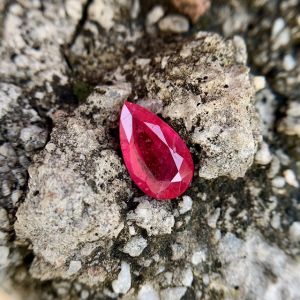 Drop Shaped Ruby Stones