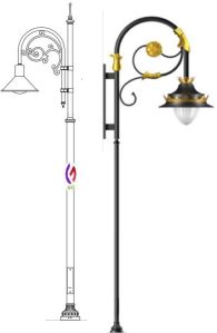 Designer street light pole