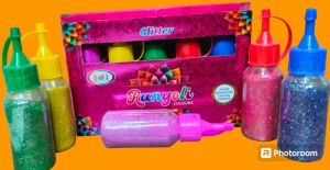 Rangoli Glitter Colour 5 Pieces - Box