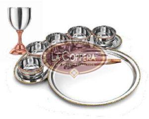 Stainless Steel Maharaja Bhog Dinner Thali Set