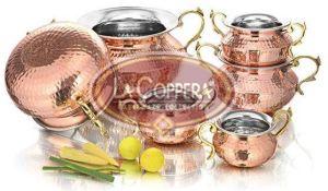 Welded Handle Punjabi Copper Handi
