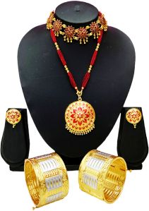 assamese traditional combo jewellery set