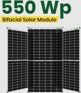550 Watt Bi Facial Mono Per Half Cut Solar Panel