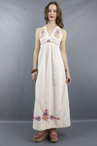 Embroidered gown