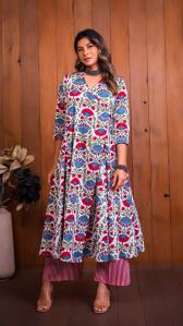 Cotton Overlapping Kurti, Sleeve Type : Half Sleeves