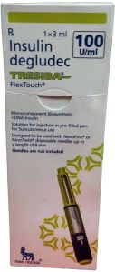 Insulin Degludec Tresiba Flex Touch, 100U/Ml