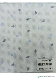 Milky Print Cotton Fabric
