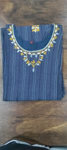 Embroidary Casual Ladies Kurtis, Technics : Embroidery Work