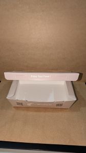 Plain Unbleached Kraft Paperboard White Paper Lunch Box, Shape : Rectangle