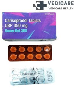 Soma Dol 350mg Carisoprodol Tablets, Medicine Type : Allopathic